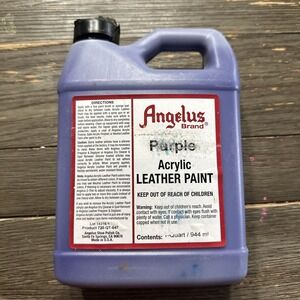 Angelus Acrylic Leather Paint - Leather & Vinyl  Sneaker Paint -Quart 32 oz Purp